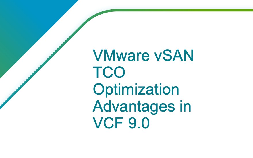 Unlocking the TCO Advantage with vSAN in VMware Cloud Foundation 9.0: A Game-Changer for VMware Cloud Service Providers